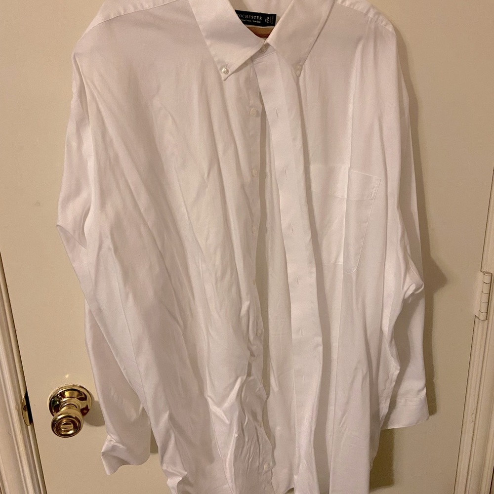 Men’s Rochester white dress shirt 20